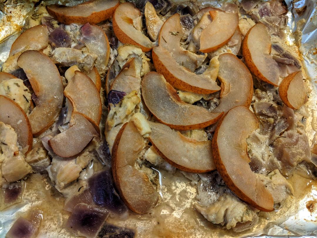 【健康三餐】苹果迷迭香烤鸡胸