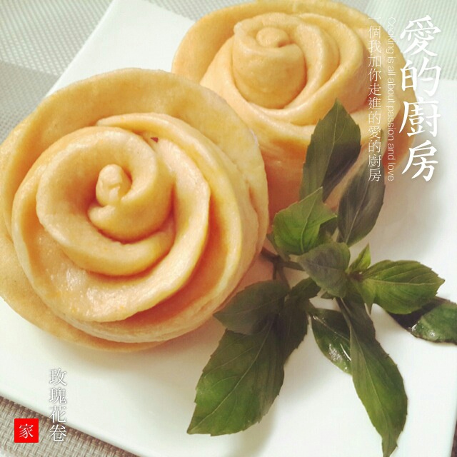 紫薯玫瑰花馒头