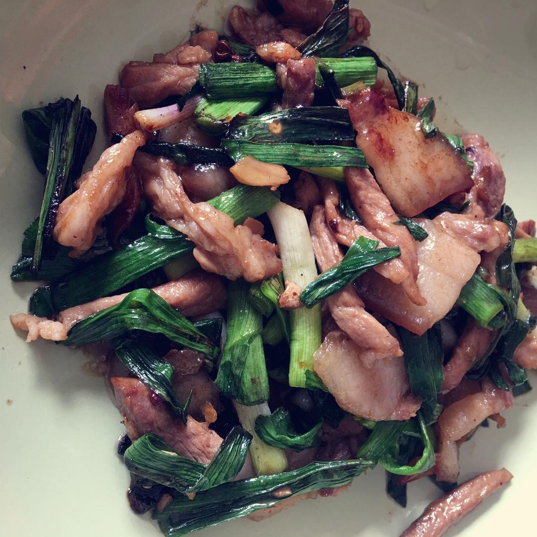 蒜苗炒肉
