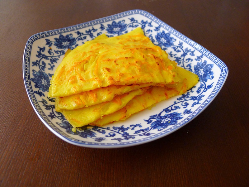 胡萝卜鸡蛋饼