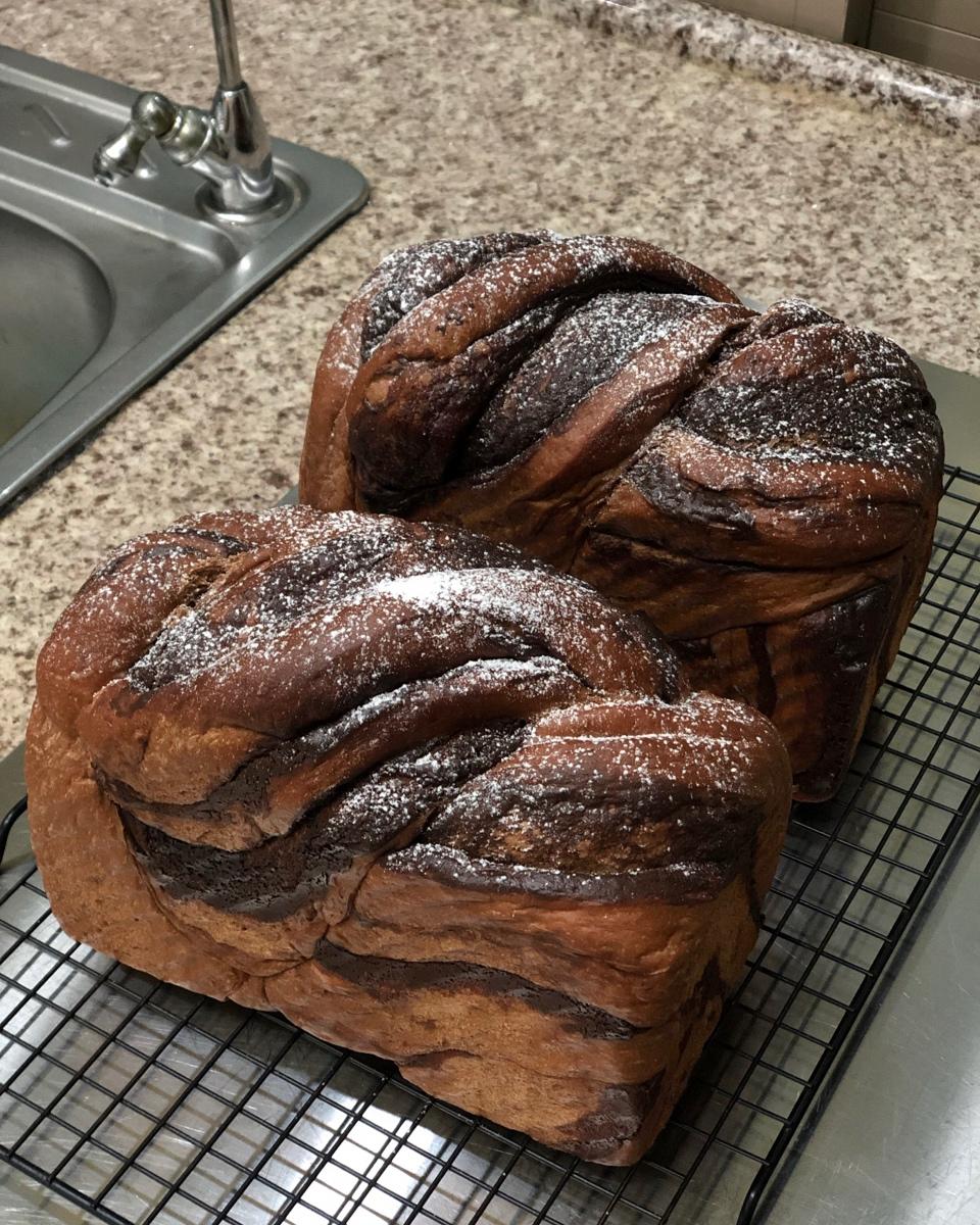 雪山巧克力吐司（巧克力奥利奥吐司面包）