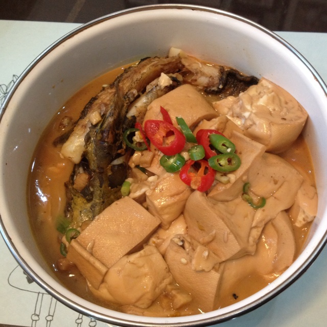 黄骨鱼焖豆腐
