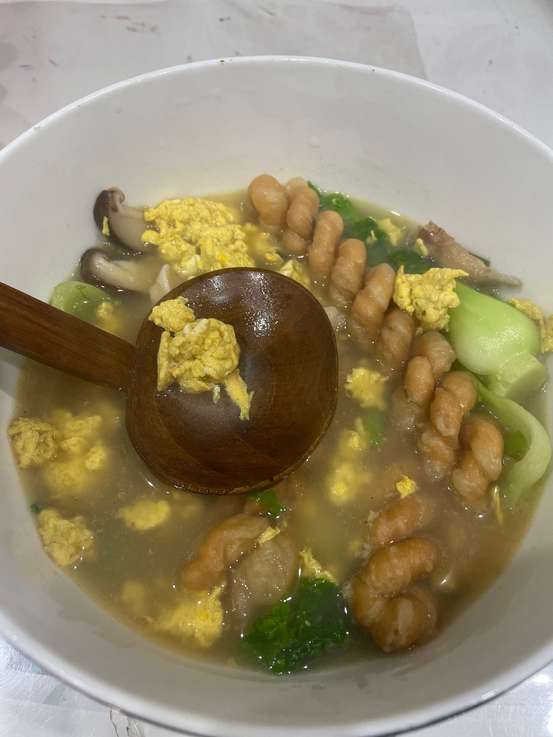 麻花鸡蛋汤