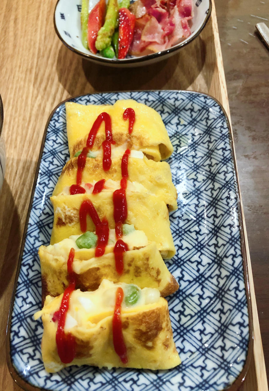 营养饱腹！低脂低卡减脂餐～时蔬沙拉鸡蛋卷