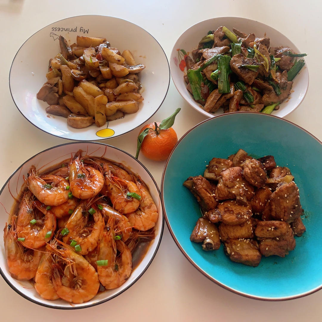 家庭版油焖大虾