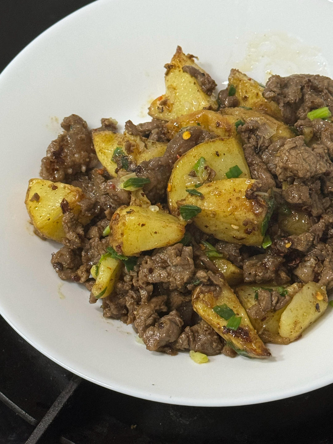 香辣孜然土豆牛肉粒，这么做巨巨巨好吃！！