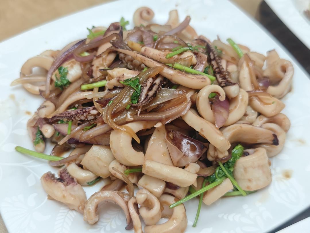 辣炒鱿鱼花（提示）