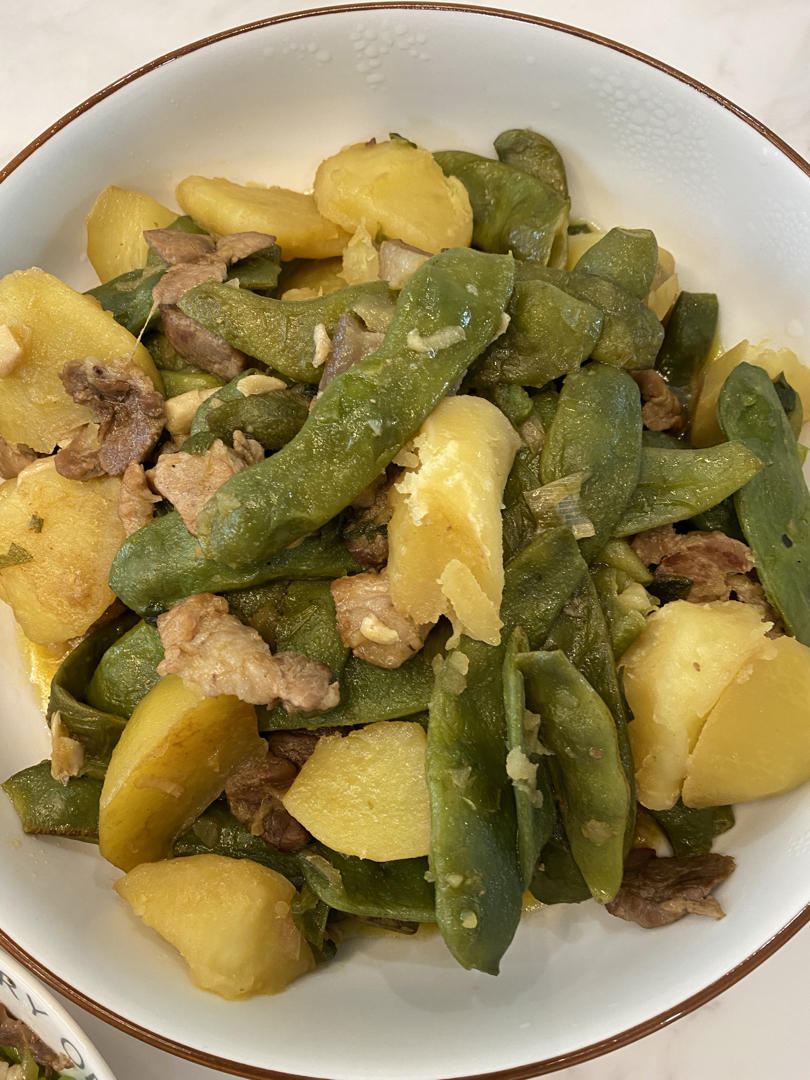 土豆炖豆角