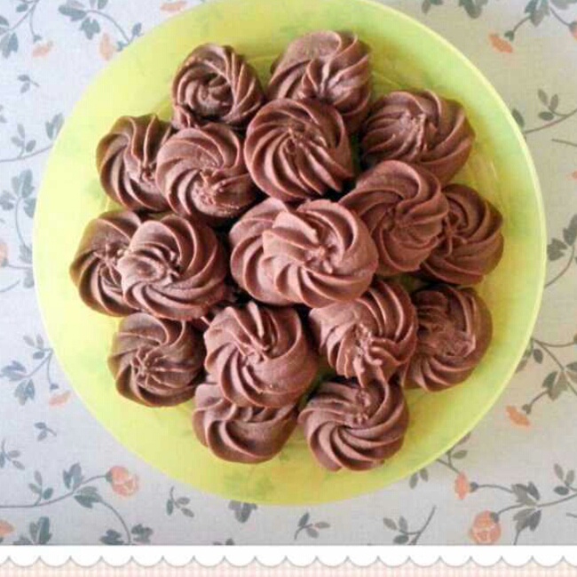 可可曲奇，这个配方更酥脆。