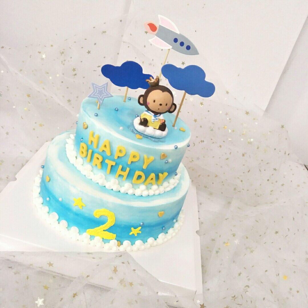 睡觉的猴子生日蛋糕
