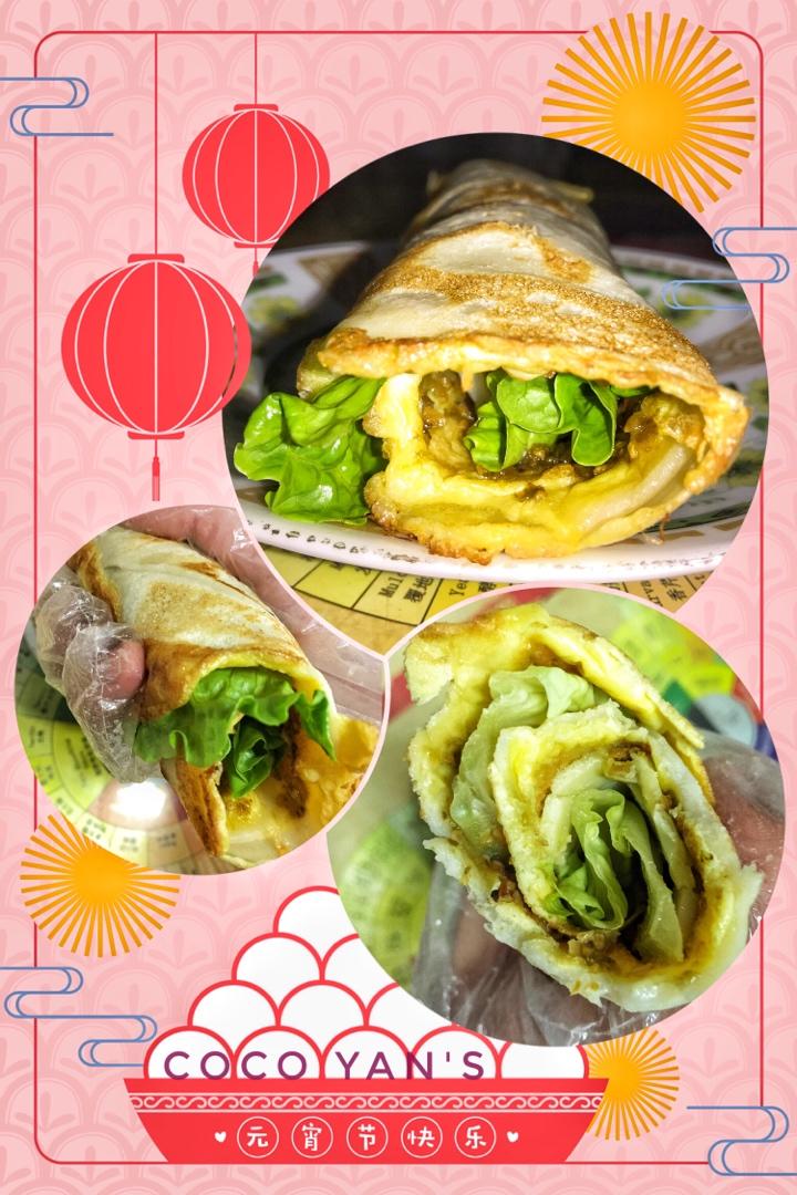 一人食：葱香蛋饼