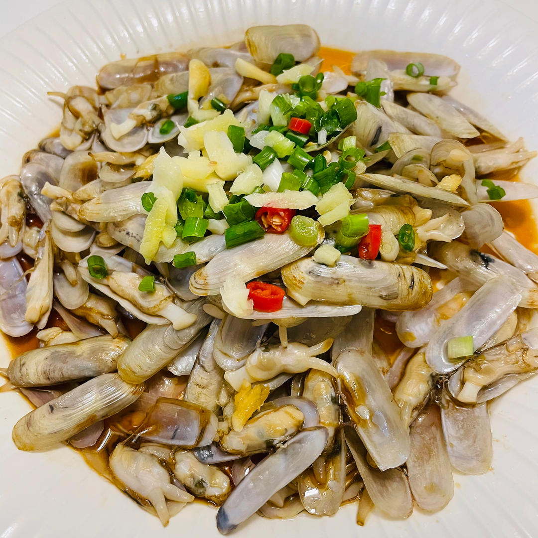 cathy0727做的葱油蛏子