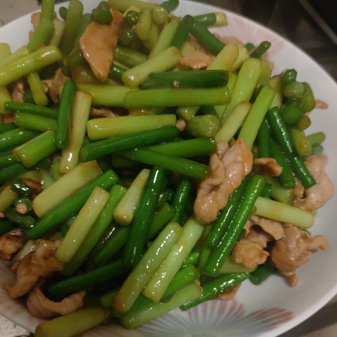 蒜苗炒肉