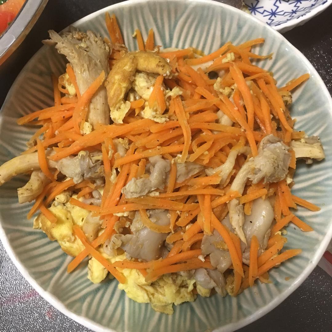 五香平菇炒蛋