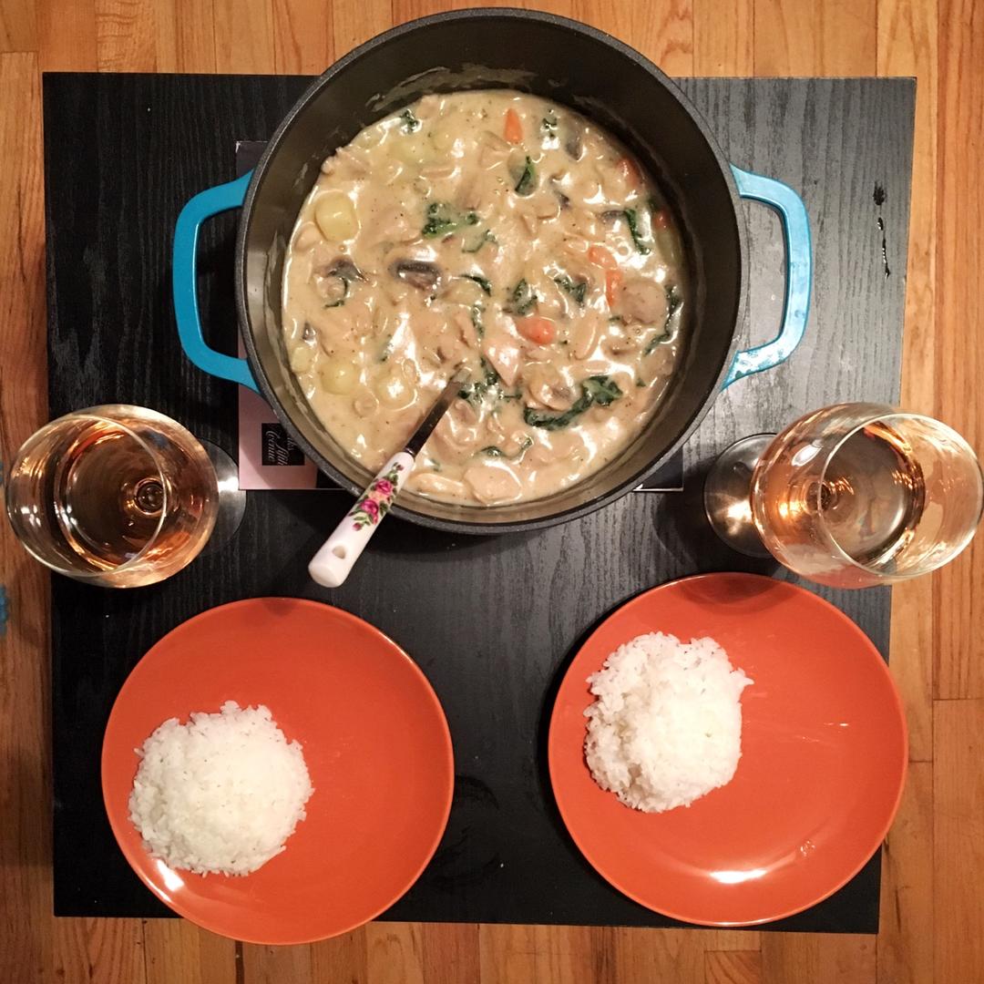 三文鱼奶油炖菜+芝士焗饭【曼食慢语】