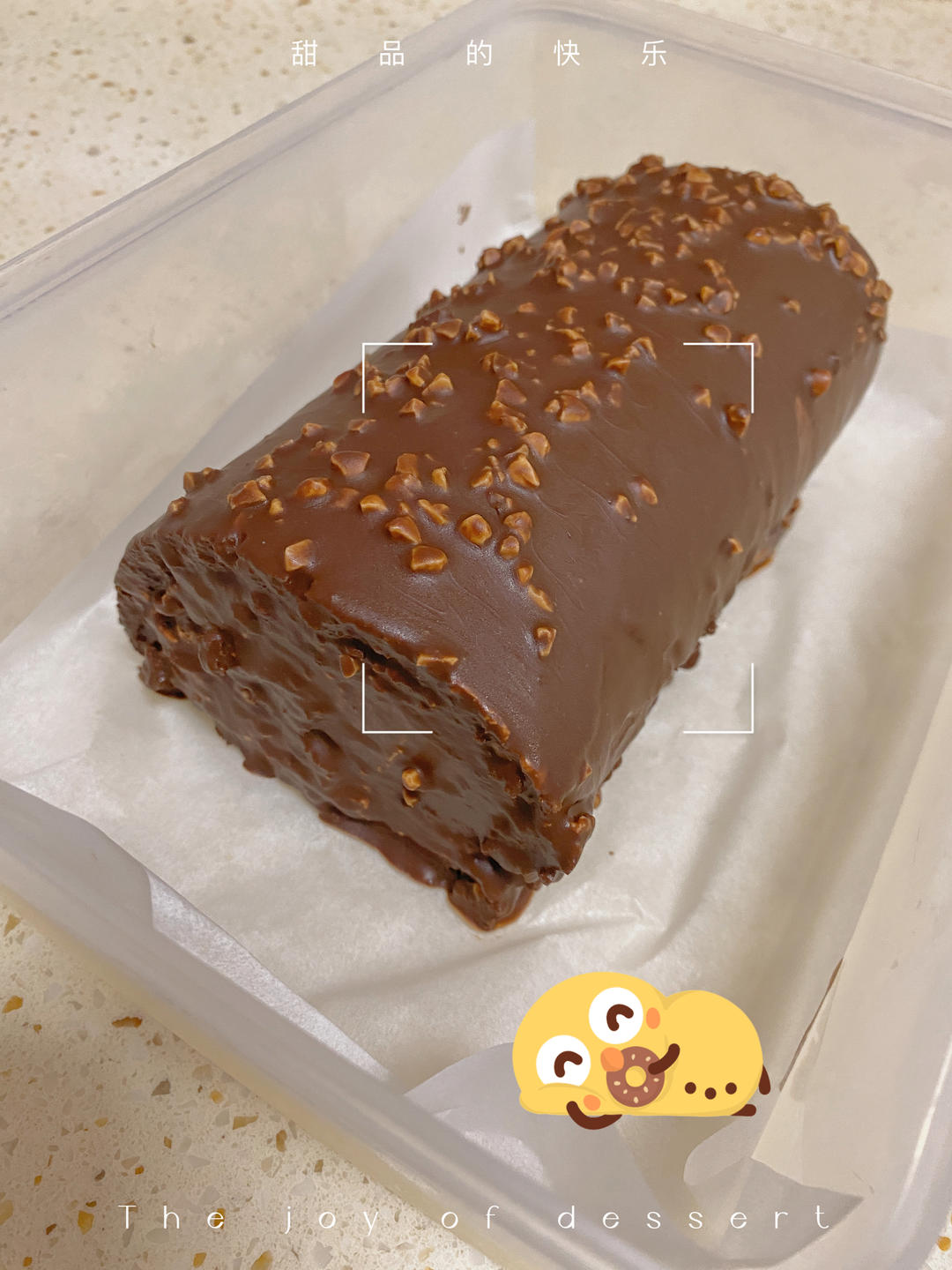 🍫梦龙蛋糕卷. 巧克力脆皮蛋糕卷 by pink-rabbit