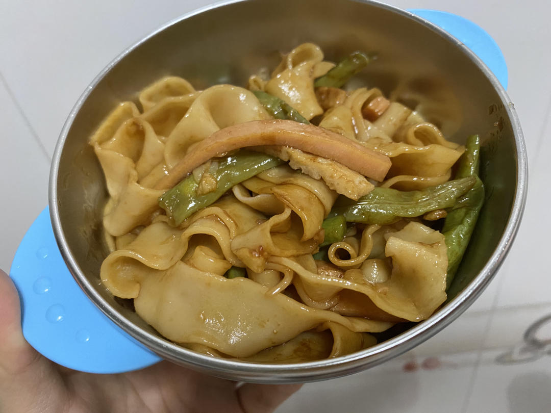 地道老北京扁豆焖面 豆角焖面 太好吃小心吃撑哦