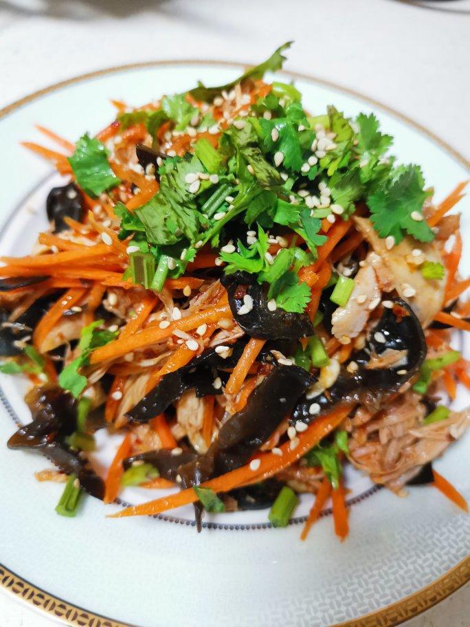 减脂健身｜凉拌手撕鸡丝（香辣&麻油版）