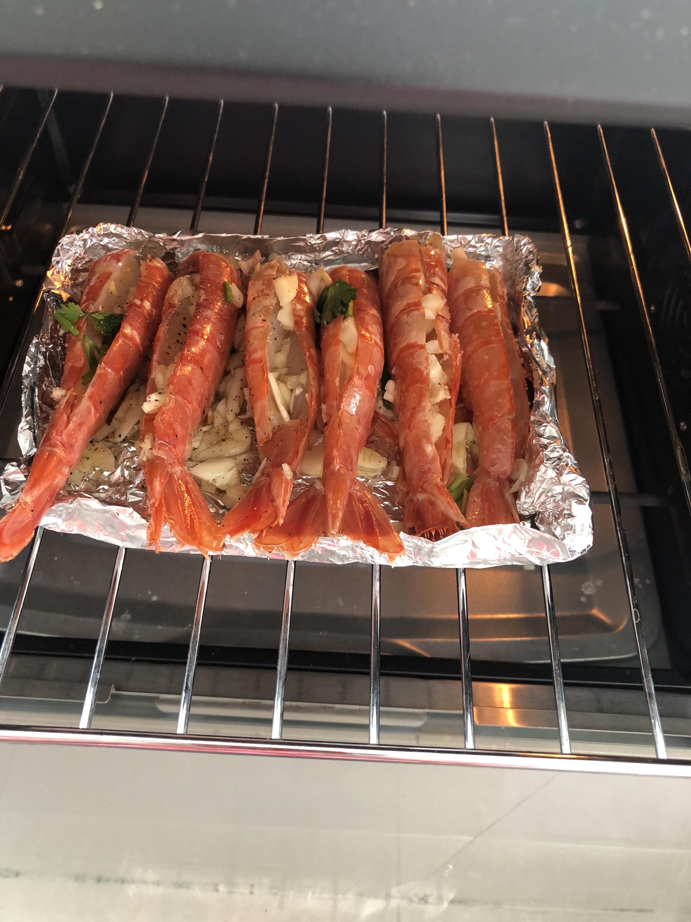 烤红虾的做法