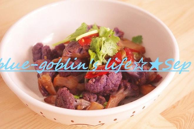 干锅紫菜花的做法