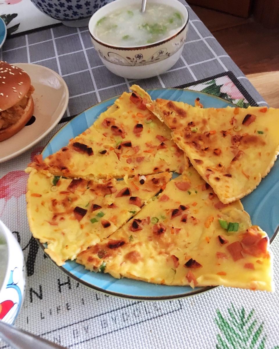 三丝蔬菜鸡蛋饼（超详细）