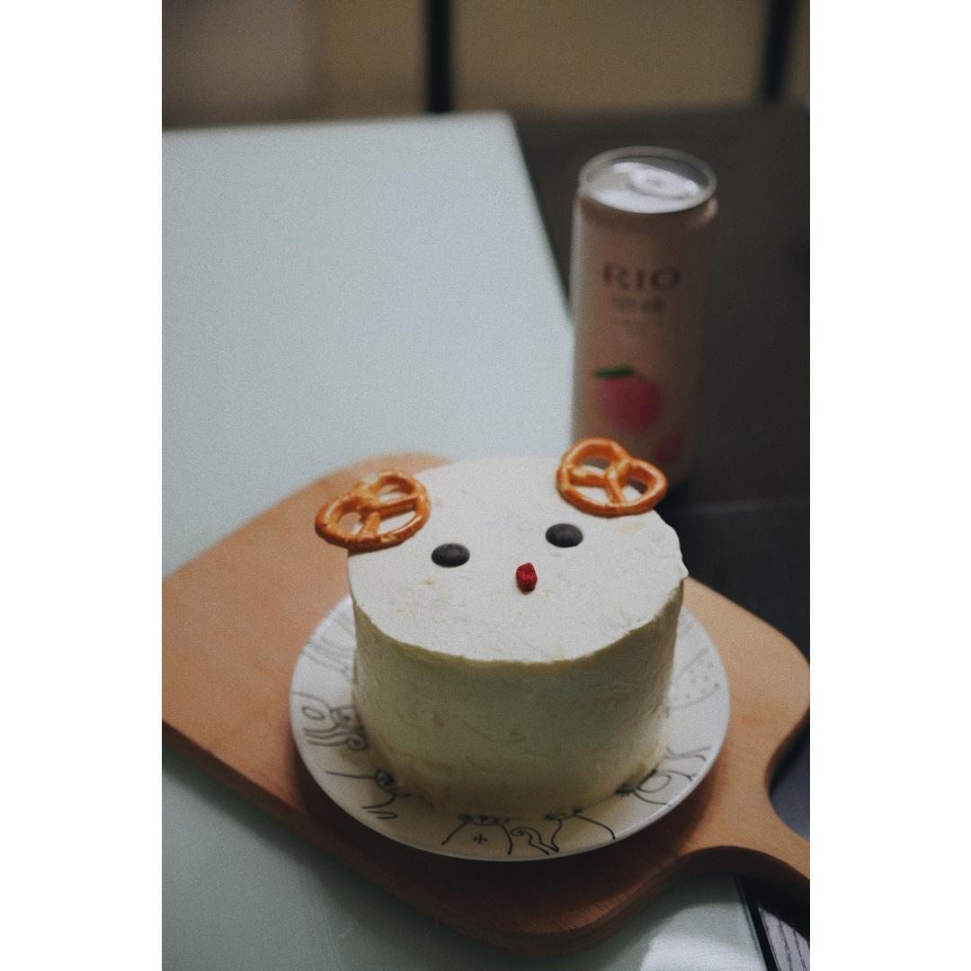 戚风蛋糕胚（方子是两个4寸加高或者一个普通6寸）