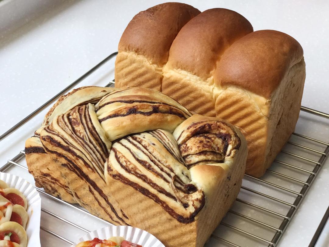 豆沙大理石吐司