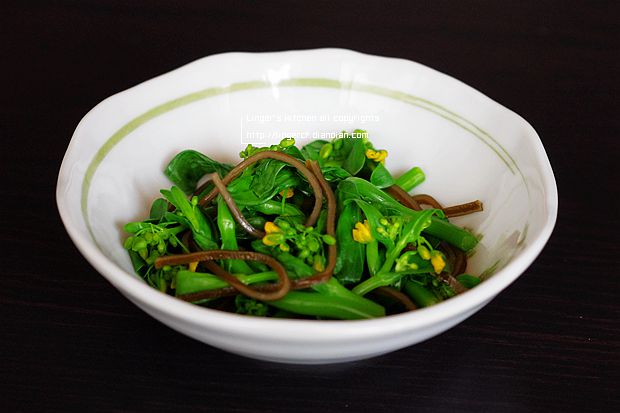 上海青菜心昆布漬け