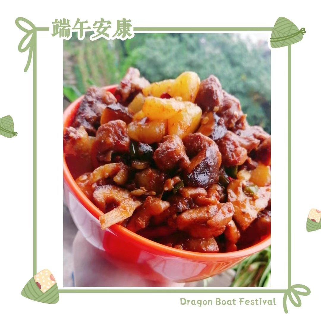 土豆香菇烧鸡肉