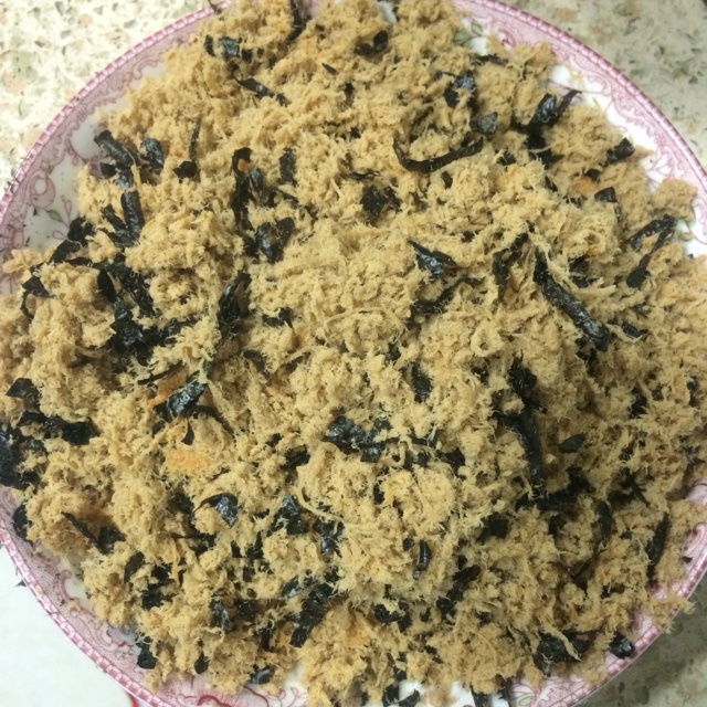 自制面包机肉松