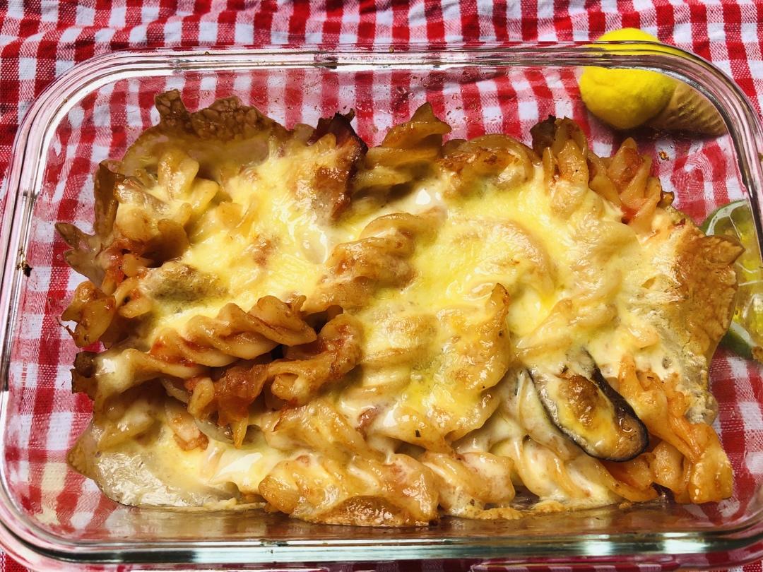 意式芝士番茄肉酱焗意大利面烤箱版 媲美餐厅😋