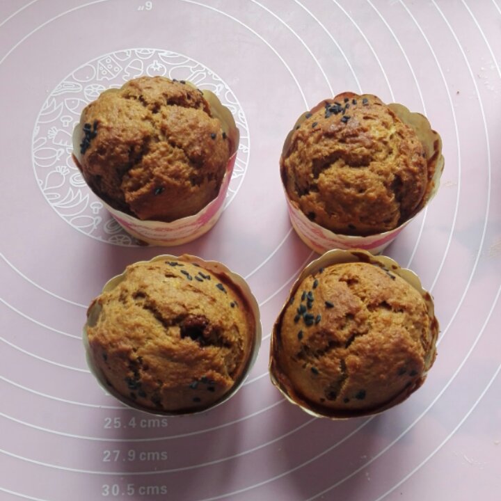 红糖全麦香蕉马芬