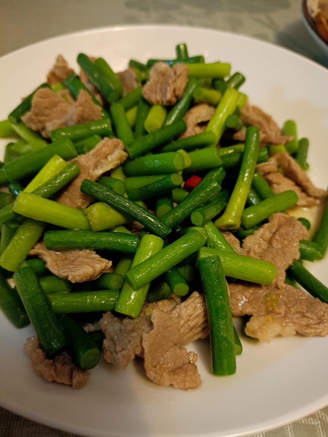 蒜苗炒肉