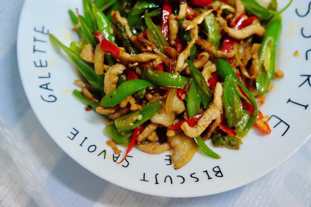 青椒炒肉丝