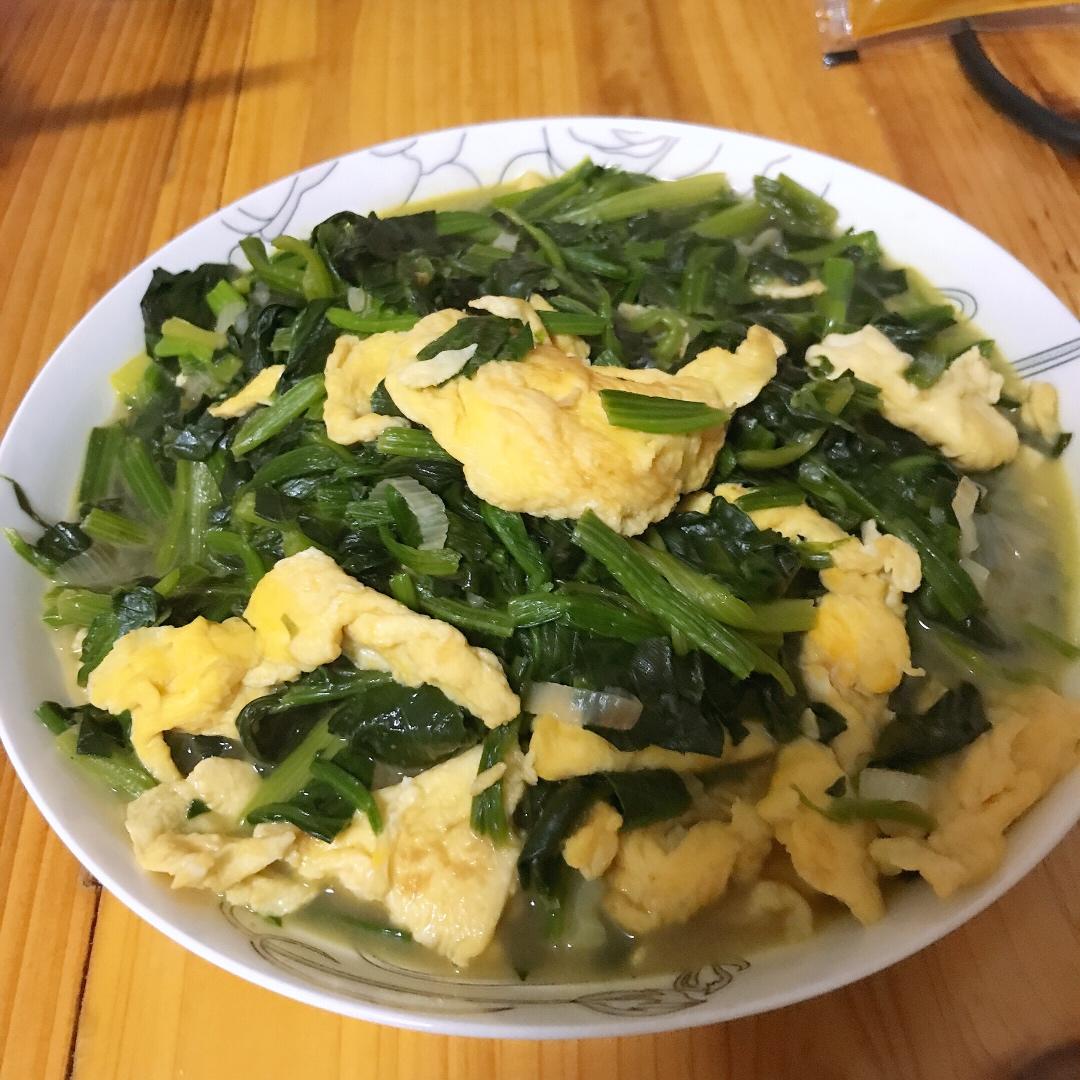 菠菜炒鸡蛋