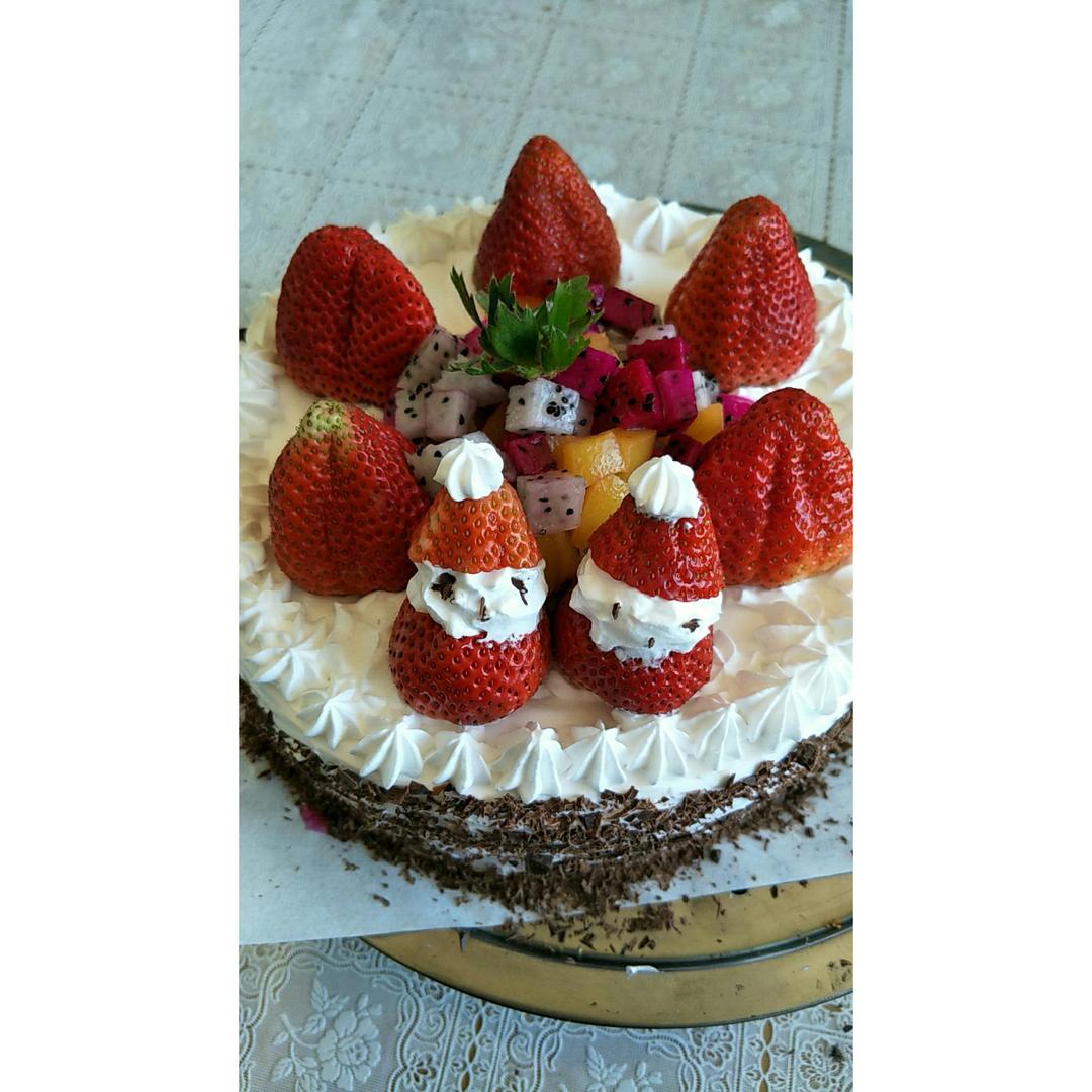 简单好做的8寸戚风蛋糕