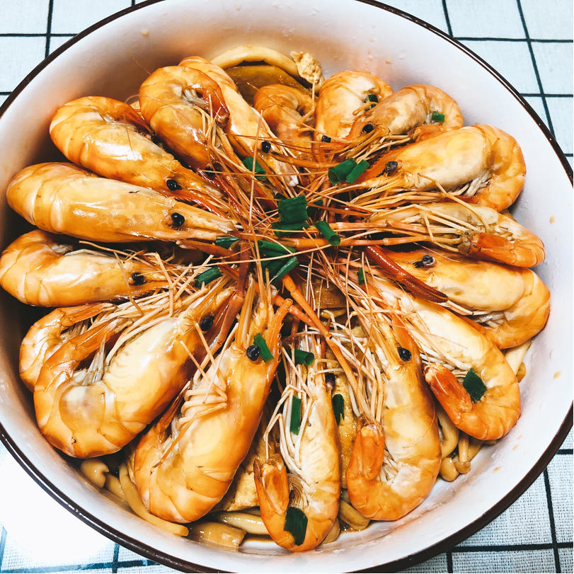 鲜虾豆腐煲