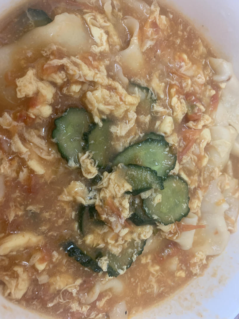 西红柿鸡蛋面片 （内附揪面片教程）