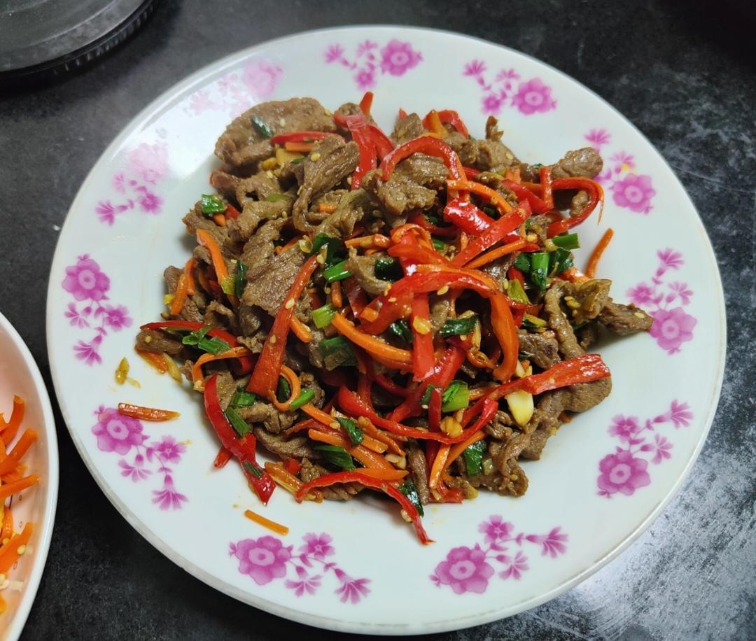 红椒炒牛肉🐂超滑嫩
