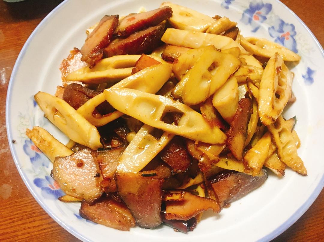 冬笋炒腊肉