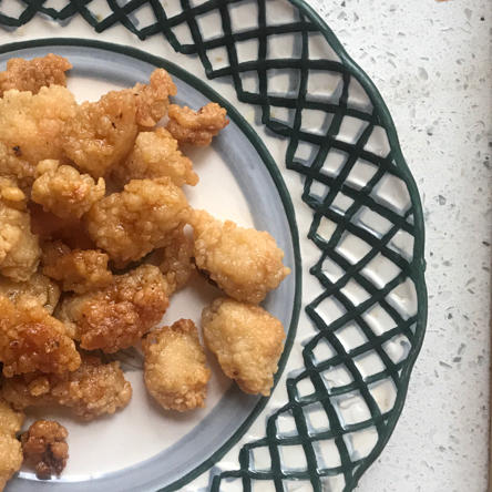 鸡胸吃法之十：低卡怪味原味鸡米花双拼