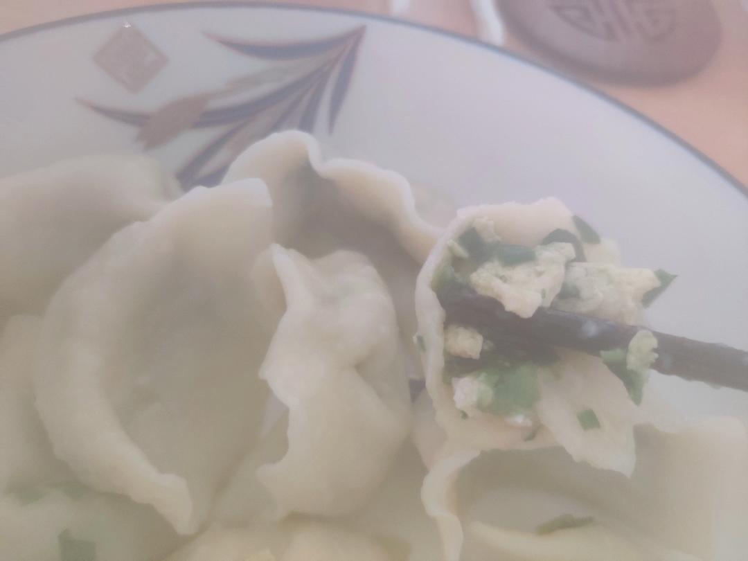 经典的韭菜鸡蛋馅儿饺子 怎么吃都不会腻