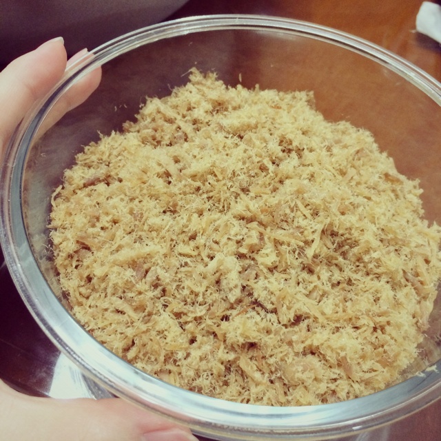 自制面包机肉松