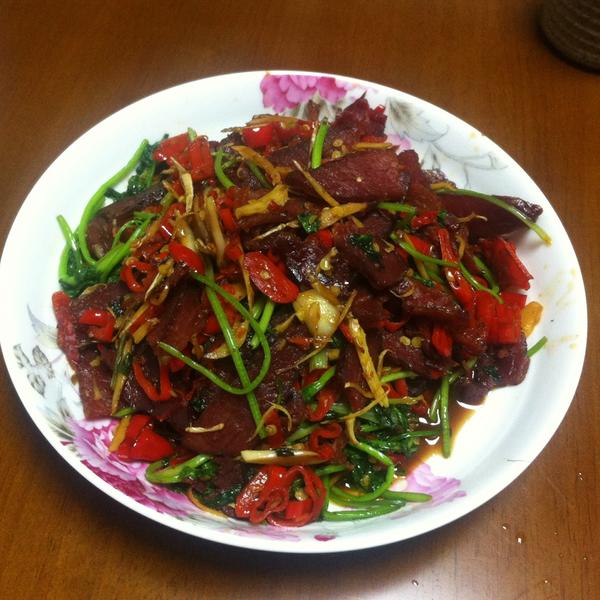 小炒腊牛肉