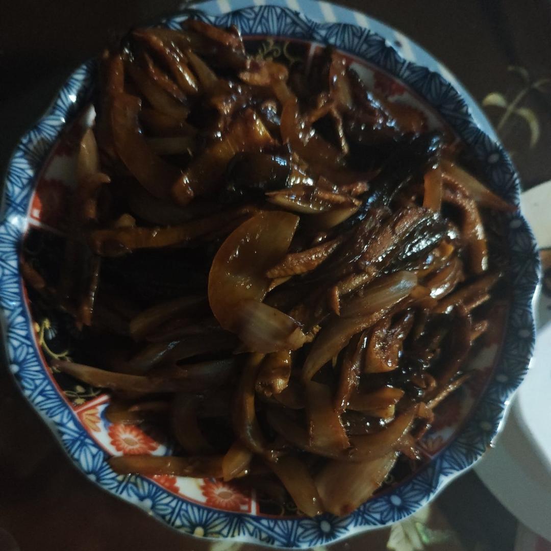 洋葱炒鳝丝