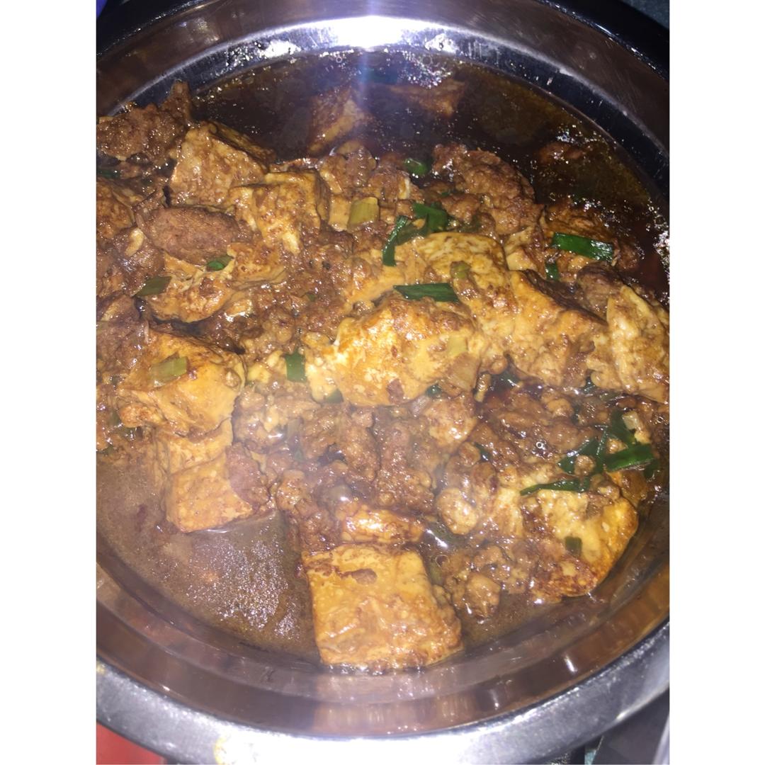 家常红烧肉末豆腐