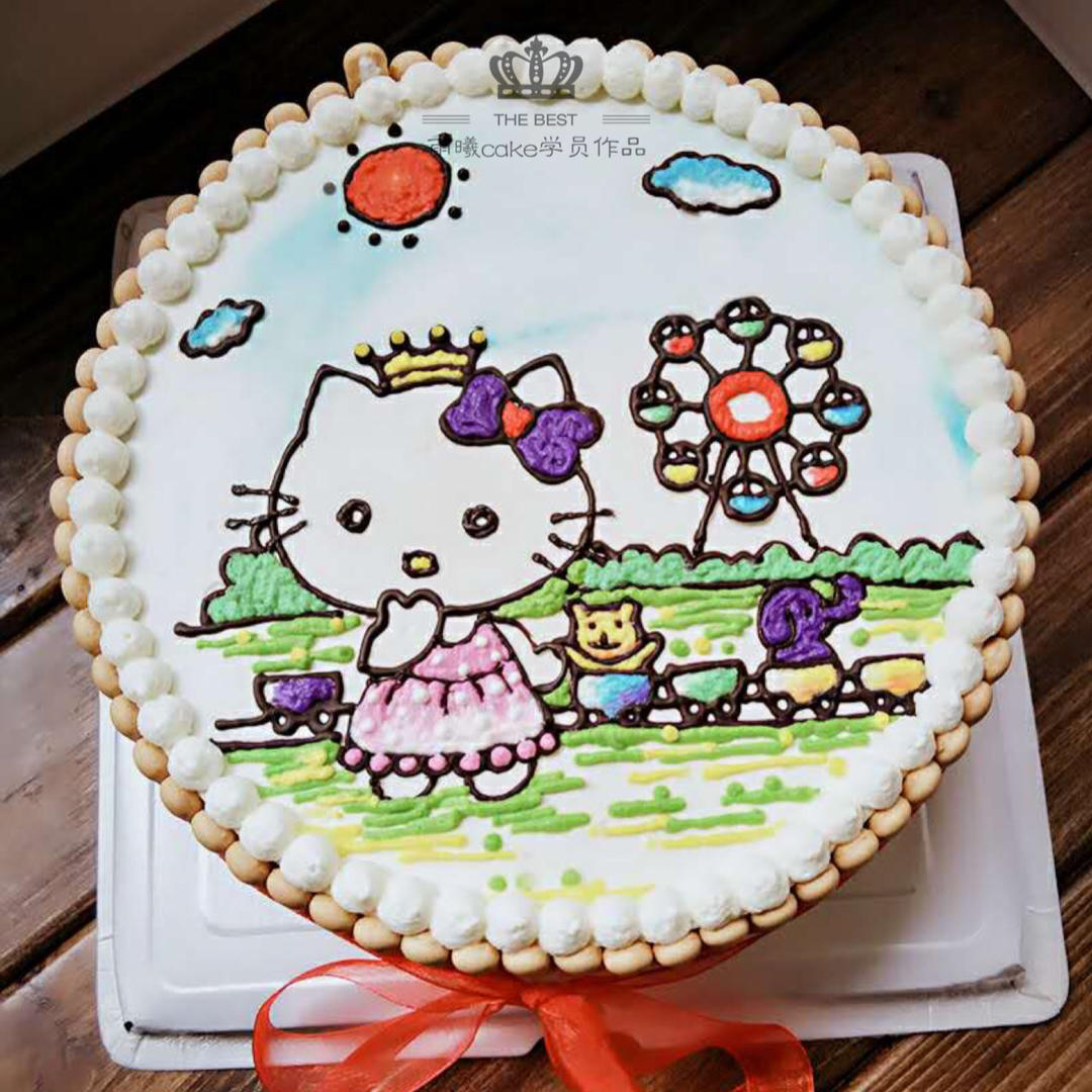 雨曦cake:淡奶油手绘蛋糕