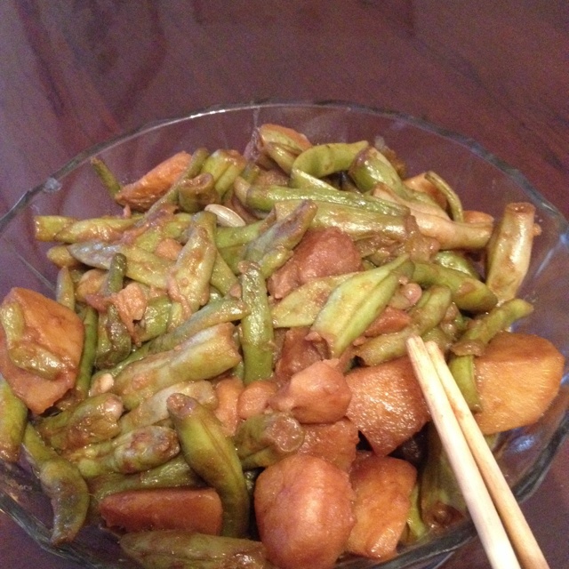 土豆炖豆角