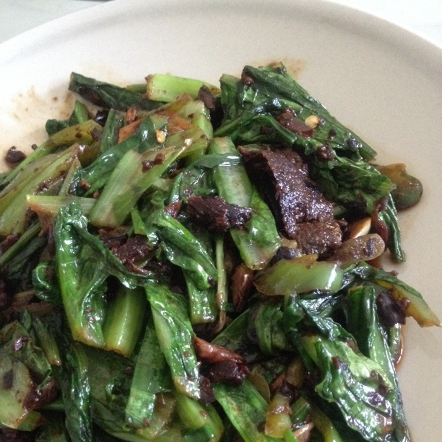 豆豉鲮鱼油麦菜