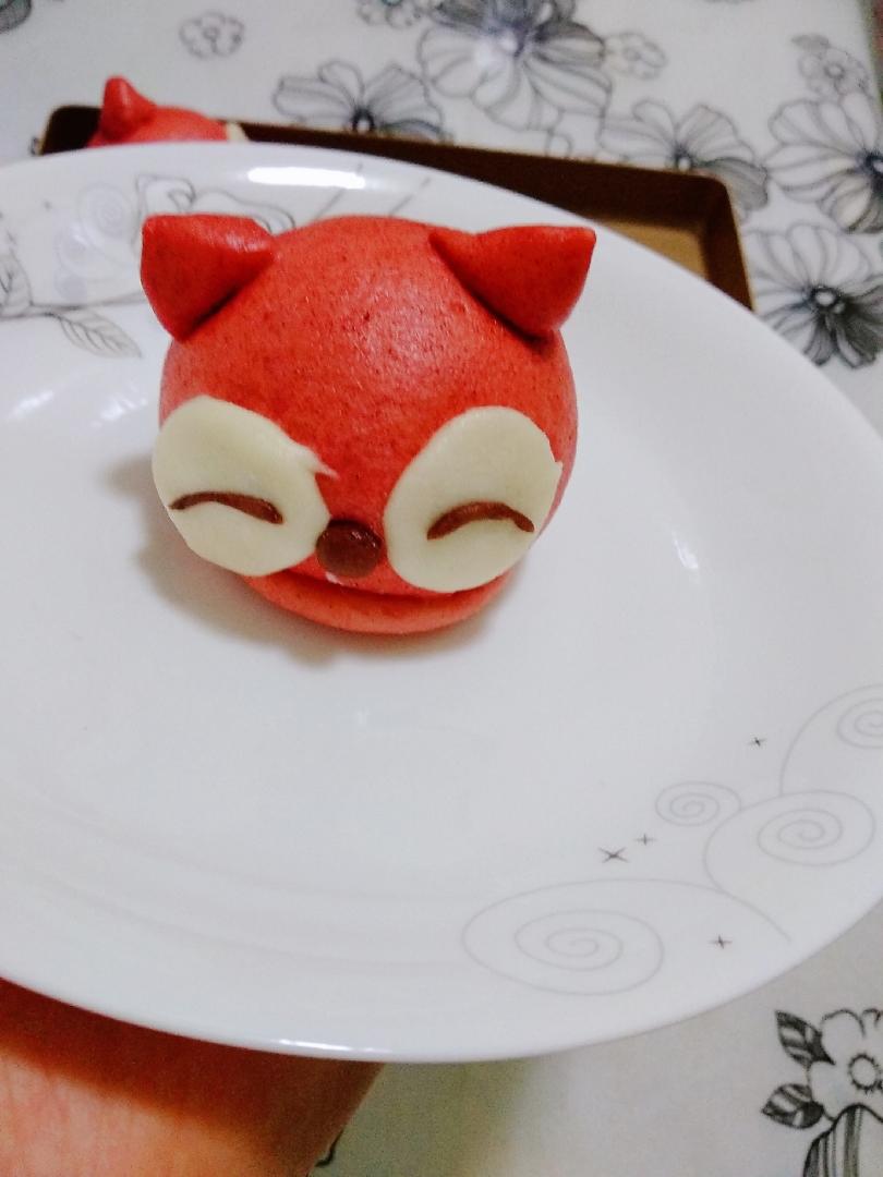 太阳的温暖做的迷你系列可爱睡狐狸卡通奶香小馒头